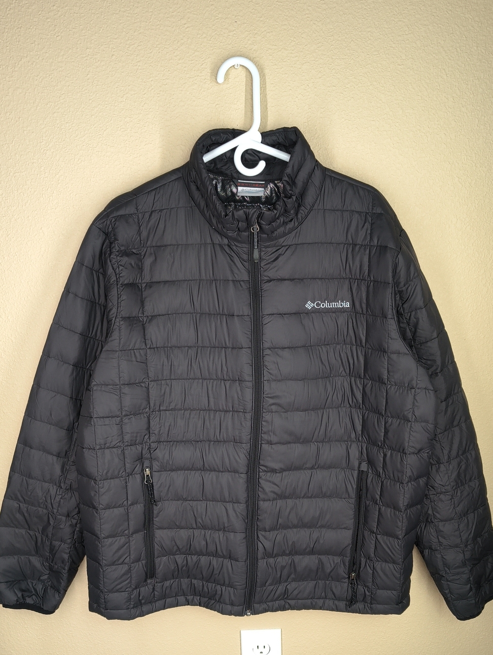 Columbia Black TurboDown Men's Puffer Jacket Size XL